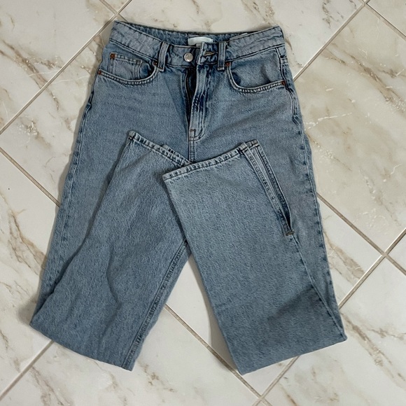 Hm Straight High Jeans Agolde Dupe 
